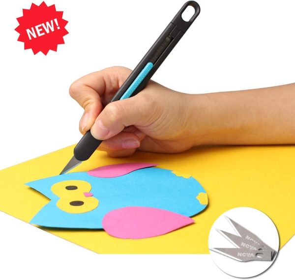 120 pack #11 Hobby Blade Refill, Exact-To Knife Steel Replacement Blades with storage box for Crafts, Hobbies, Scrap booking, Stencil, Precision Art, Architecture Modeling-4