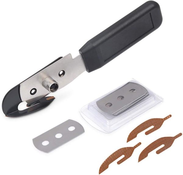 Gomake Vinyl Backing Cutter with Hidden Blade, 10 Extra Blades & 3 PTFE Stickers gomakethings