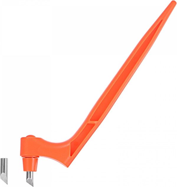 uxcell Craft Cutting Tools, 360 Degree Rotating Blades Stainless Steel Cutter with 30 45 Degree Blade for DIY Crafts Stencils Scrapbooks, Orange tools ui