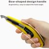 Professional Acrylic Plexiglass Sheet Cutter Scoring Knife Tool,With a Curved Handle,It Is More Convenient To Use.One handle,11 blades.(Yellow) plexiglass board