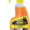Goo Gone Adhesive Remover Spray Gel – Safe Glue and Sticker Remover for Labels, Tape Residue, Grease, Tar, Gum, Crayons, Candle Wax, Tree Sap, & Makeup on Hard Surfaces, Carpets, and Fabrics, 12 oz adhesive bra