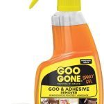 Goo Gone Adhesive Remover Spray Gel – Safe Glue and Sticker Remover for Labels, Tape Residue, Grease, Tar, Gum, Crayons, Candle Wax, Tree Sap, & Makeup on Hard Surfaces, Carpets, and Fabrics, 12 oz adhesive bra