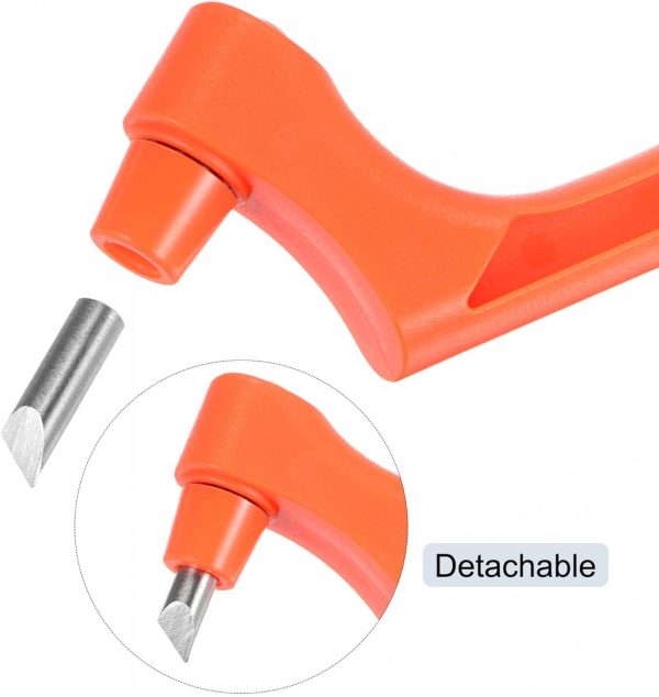 uxcell Craft Cutting Tools, 360 Degree Rotating Blades Stainless Steel Cutter with 30 45 Degree Blade for DIY Crafts Stencils Scrapbooks, Orange craft of exile