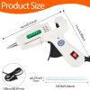 Mini Hot Glue Gun Kit with 30 Glue Sticks - Fast Preheating Hot Melt Gun, High Temp for School Crafts DIY Arts and Quick Home Repairs(White) gun show