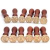 Medieval Traditional Initial Alphabet Wax Seal Stamp, Brass Head Wooden Handle, for Thanksgiving Card/Envelope/Gift Wrap/Wedding Engagement Party Invitation - Letter A-4