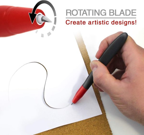 VViViD 360 Degree Comfort Grip Swivel Blade Craft Cutting Knife-3