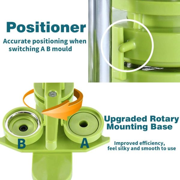 Button Maker Machine 58mm - (3rd Gen) Installation-Free 58mm(2.25in) DIY Pin Badge Button Maker Press Machine Badge Punch Press with Free 100pcs Button Parts&Pictures&Circle Cutter&Magic Book - youtube