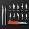 13-piece Precision Exacto Knife Set, including hobby and craft knives as well as blades, is the perfect choice for pumpkin carving, model making and DIY projects. settings