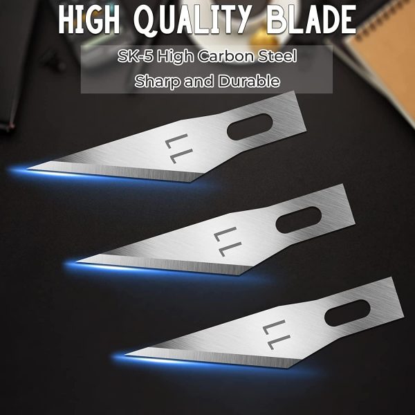 60 Pack Exacto Knife Blades 11, Craft Knife Blades Replacement, Exacto Blade 11, Hobby Knife Blade Refills for Art, Craft, Scrapbooking, Cutting, Carving package tracking