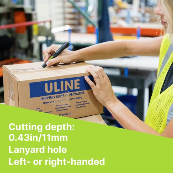 Slice 10512 Pen Cutter, Auto-Retractable Ceramic Blade, Safety Knife, Stays Sharp up to 11x Longer Than Steel Blades withlive