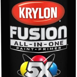 Krylon Fusion All-In-One Adhesive Spray Paint for Indoor/Outdoor Use, 12 oz, Black krylon font