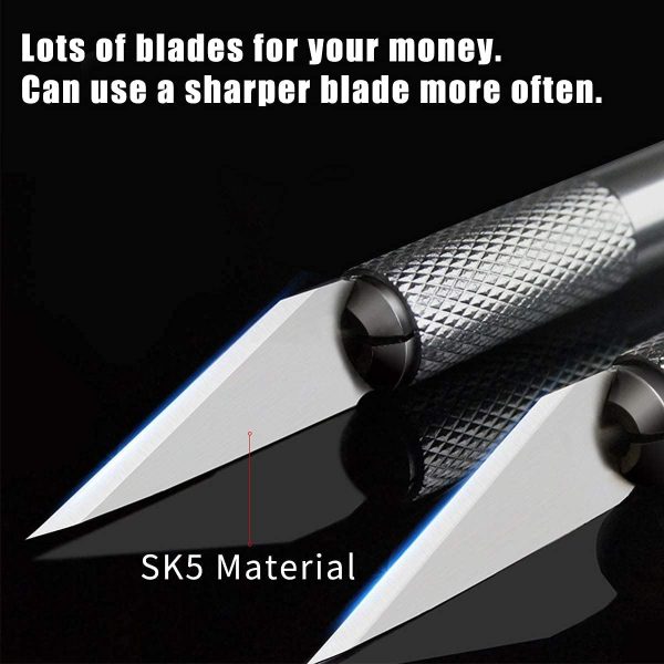 DIYSELF 300 PCS Exacto Knife Blades 11, High Carbon Steel Exacto Blades, Craft Knife Blade, #11 Exacto Knife Refill Blade with Storage Case for Scrapbooking, Stencil diyself box cutter