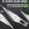 60 Pack Exacto Knife Blades 11, Craft Knife Blades Replacement, Exacto Blade 11, Hobby Knife Blade Refills for Art, Craft, Scrapbooking, Cutting, Carving-3