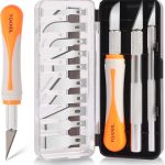 16-Piece Exacto Knife Set: 3 Hobby Knives &13 Industrial-Grade SK5 Steel Blades - Professional Craft Knife Set for DIY, Leather Craft, Pumpkin knife holder