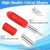 40 PCS Replacement Blades for Cricut Explore Air 2, Luxiv 3rd Party Accessory Replacement Cutting Blades, 20P 45° Blade for Cricut, 10P 30°Replacement Blade for Cricut, 10P 60° Deep Blades blades of the guardians
