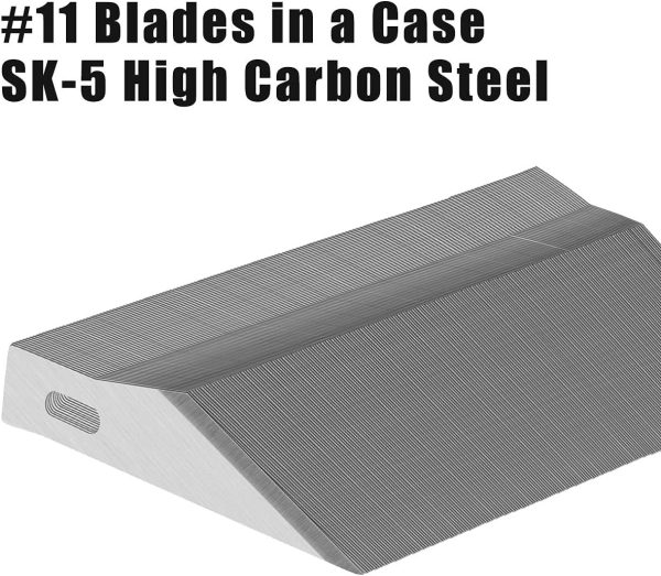 DIYSELF 300 PCS Exacto Knife Blades 11, High Carbon Steel Exacto Blades, Craft Knife Blade, #11 Exacto Knife Refill Blade with Storage Case for Scrapbooking, Stencil exacto knife