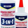 BEACON 3-in-1 Advanced Craft Glue - Fast-Drying, Clear Adhesive for Wood, Ceramics, Fabrics craft beer