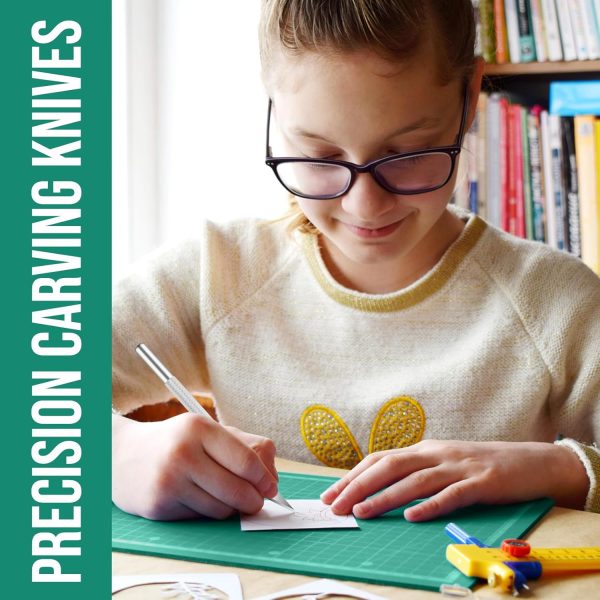 DIYSELF 250 Pcs Exacto Knife, Craft Knife, Hobby Knife, Precision Knife, Exacto Knife for Crafts, Modeling, Scrapbooking, 2 Exacto Knives with Extra 235 Exacto Blades (#11#10#16#17) exact path