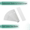 Bates- Replacement Scraper Blades with Dispenser, 4 Inch, 2 Pack, 10 pcs/pack, Carbon Steel Razor Blades, Floor Scrapper Blade, Replacement Razor Blades, Paint Scraper Blades, 4 Inch Scraper Blades scraper