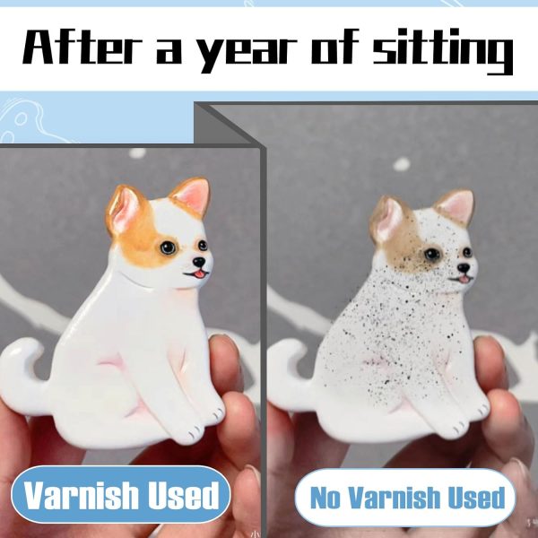 100ml Air Dry Clay Glaze, Air Dry Clay Varnish Can Not Only Used to Prevent Clay Cracking, Scratches, and Wear, It Can Also Having a Gloss Glaze Effect (Gloss) glazed