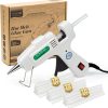 Mini Hot Glue Gun Kit with 30 Glue Sticks - Fast Preheating Hot Melt Gun, High Temp for School Crafts DIY Arts and Quick Home Repairs(White) hotel
