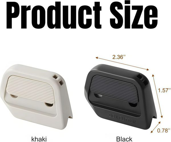 2-Pack Retractable Box Cutter with Ceramic Blade and Magnetic Opener - White boxplot