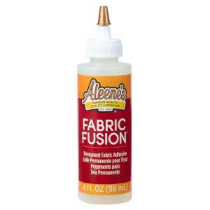 Aleene's Fabric Fusion Glue 4 oz, Nontoxic, Permanent and Washable Adhesive, Dries Flexible, Strong Bond on All Fabrics, Patches, Clothing, Denim, Polyester, Cotton, Felt, Flannel Materials fabric softener