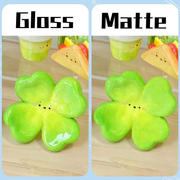 100ml Air Dry Clay Glaze, Air Dry Clay Varnish Can Not Only Used to Prevent Clay Cracking, Scratches, and Wear, It Can Also Having a Gloss Glaze Effect (Gloss) clay pebbles