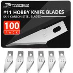 Jetmore 100 Pack Exacto Knife Blades, Hobby & Craft Knife Replacement Blades with Storage Box for Scrapbooking, Caving & Stencil jetmore wantagh