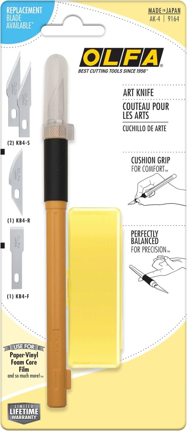 OLFA AK-4 Graphic Art Knife Set with 4 Blades - Precision Craft Knife artstation