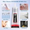 B7000 Glue Clear with Precision Tip，50Ml B7000 Glue Clear for Rhinestones Glue for Crafts, Multipurpose Jewelry Glue for Fabric DIY Craft Makeup Shoes Jewelry Making Nail Art-3