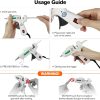 Mini Hot Glue Gun Kit with 30 Glue Sticks - Fast Preheating Hot Melt Gun, High Temp for School Crafts DIY Arts and Quick Home Repairs(White) kitchenaid