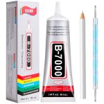 B7000 Clear Glue with Precision Tip for Crafts, Jewelry, and DIY Projects clear plus