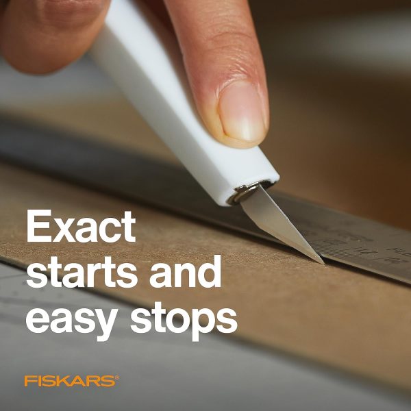 Fiskars Standard Blades for Precise Starts and Slicing Lightweight Materials, 360 Swivel Blade for Curves and Tight Patterns, No.11, 5 Pack-4