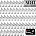 DIYSELF 300 PCS Exacto Knife Blades 11, High Carbon Steel Exacto Blades, Craft Knife Blade, #11 Exacto Knife Refill Blade with Storage Case for Scrapbooking, Stencil 300 usd to rmb