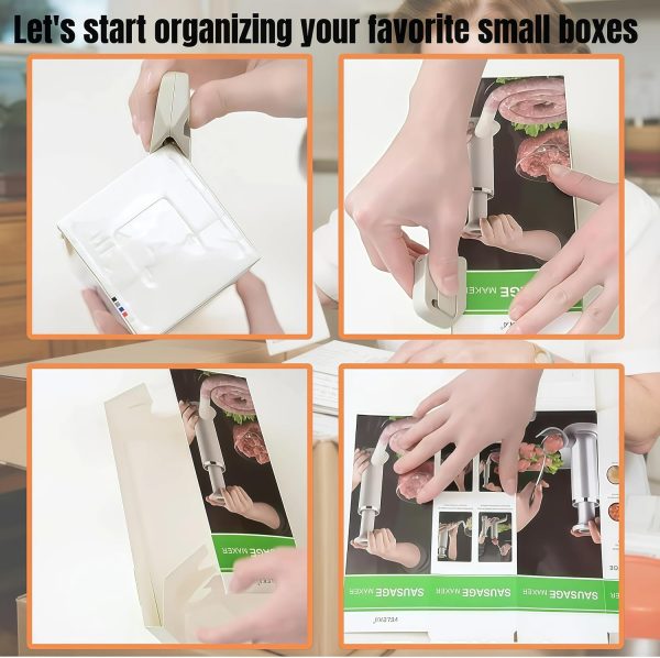 2-Pack Retractable Box Cutter with Ceramic Blade and Magnetic Opener - White 2 pack abs