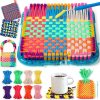 IQKidz Weaving Loom Kit Toys, DIY Arts and Crafts for Kids and Adults, Ideal Gifts for Girls Ages 5 6 7 8-12 13, Easy Potholder Loom Knitting Activity for Beginners, 224 Craft Loops weaving loom