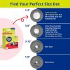 Glue Dots, Craft Dots, Double-Sided, 1/2", .5 Inch, 200 Dots, DIY Craft Glue Tape, Sticky Adhesive Glue Points, Liquid Hot Glue Alternative, Clear-4
