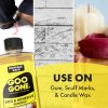 Goo Gone Original Liquid - 8 Ounce - Surface Safe Adhesive Remover Safely Removes Stickers Labels Decals Residue Tape Chewing Gum Grease Tar Crayon Glue original sprout