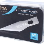 120 pack #11 Hobby Blade Refill, Exact-To Knife Steel Replacement Blades with storage box for Crafts, Hobbies, Scrap booking, Stencil, Precision Art, Architecture Modeling hobbycraft