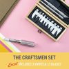 Excel Blades Craftsmen Set, 13-Piece Precision Craft Knife Set With Case – Includes Light To Heavy Duty Handles And Assorted Blades For Crafting, Scrapbooking, DIY, And Precision Cutting settings