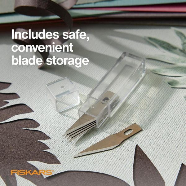 Fiskars Standard Blades for Precise Starts and Slicing Lightweight Materials, 360 Swivel Blade for Curves and Tight Patterns, No.11, 5 Pack nordstrom rack