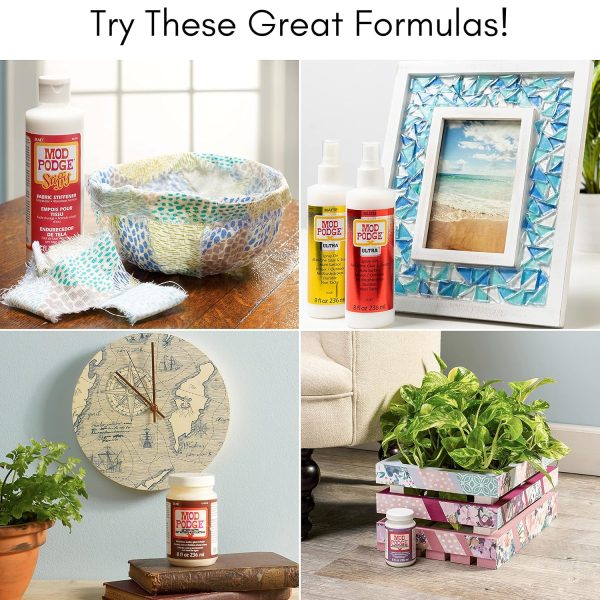 Mod Podge Dishwasher Safe Waterbased Sealer, Glue and Finish (8-Ounce), CS15059 Gloss, 8 Ounce-4