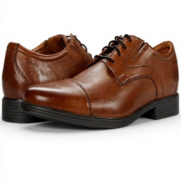 Chaussures Oxford Homme Clarks Tissu Confort Cuir Brun