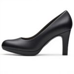 Clarks Adriel Viola Sandales Compensées Femme Cuir Noir