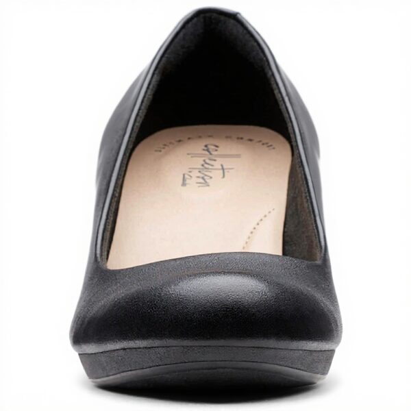 Clarks Adriel Viola Sandales Compensées Femme Cuir Noir
