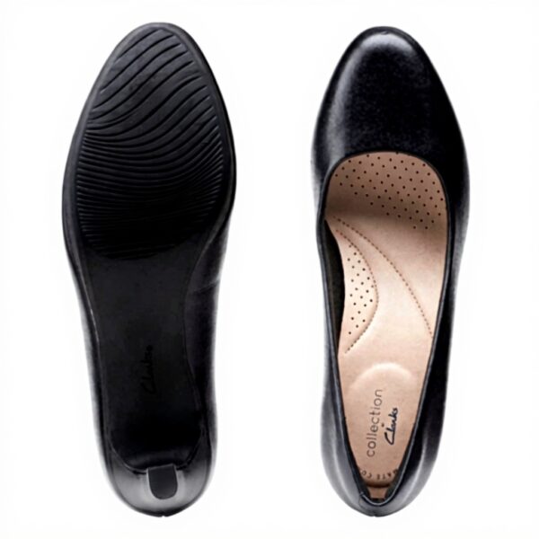 Escarpins Clarks Ambyr Joy Femme Cuir Noir Confort