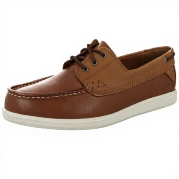 Clarks Bateau Bratton Homme Chaussures Lacets Peau Mouton