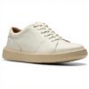 Clarks Brodin Lace Basket Homme Cuir Blanc Confortable