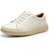 Clarks Brodin Lace Basket Homme Cuir Blanc Confortable
